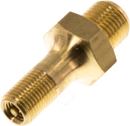 Prüfventil mit Vg 8 Reifenventil und Staubkappe - G 1/8" (AG)