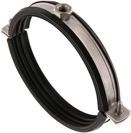 Rohrschelle, 133 - 141mm, 1.4404, mit Einlage