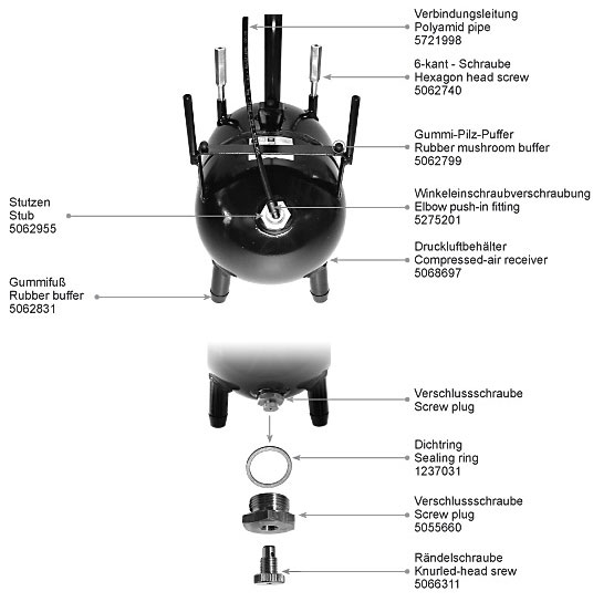 Schutzhaube, grau  für Mahle Airfix 1 5063201