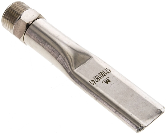 Softy Flachdüse, 21, G 3/8", Messing vernickelt