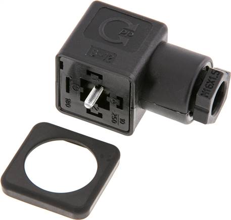 Stecker Größe 3 (DIN/EN-A), schwarz ST 04