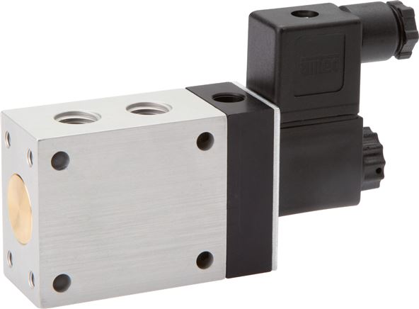 3/2-Wege Magnetventil mit Fremdluftanschluss, G 1/8" 24V=, -0,95 bis 10 bar