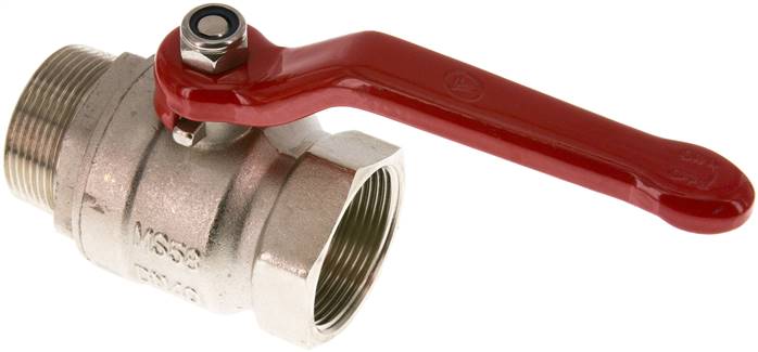 Messing-Kugelhahn, Eco-Line, R 1-1/2" / Rp 1-1/2", 0 bis 25bar -Eco-Line