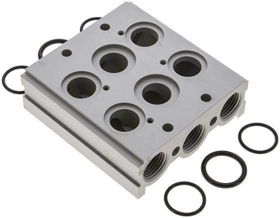 Reihenleiste (2-fach) für SF6000 (5/2 und 5/3-Wege)