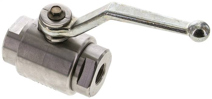 Hochdruck-Kugelhahn, Edelstahl, NPT 3/8", 0 bis 500bar