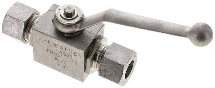 Hochdruck-Kugelhahn, Edelstahl, 16 S (M24x1,5), -0,999 bis 400bar