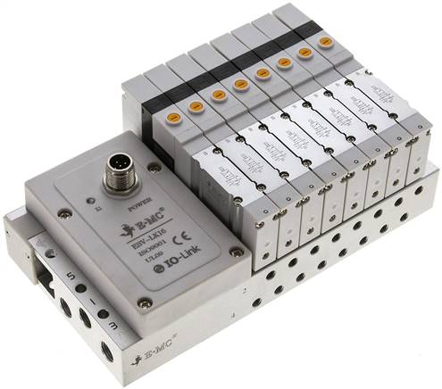 Ventilterminal 8x5/2-Wege, IO-Link, M 5 an Grundplatte (seitlich)