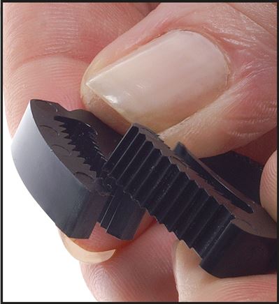 Schnapp-Schlauchschelle, Nylon, 6,5 - 8mm