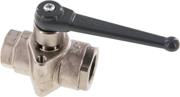 Messing-Kugelhahn, G 3/4", PN 40, Befestigungsgewinde M 8