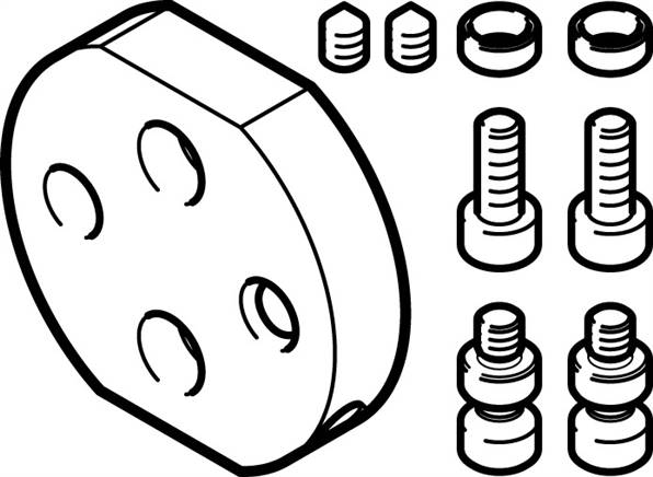 FESTO DHAA-G-Q11-12-B1-6 (2805783) Adapterbausatz
