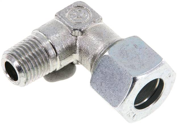 Winkel-Schneidringverschraub. R 1/4"-12 L (M18x1,5), Stahl verzinkt