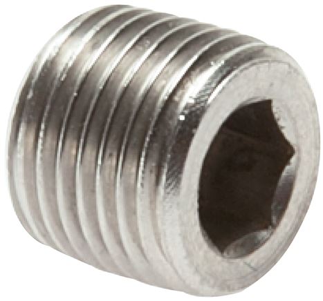 Verschlussstopfen Innenskt. G 1/8", 1.4571