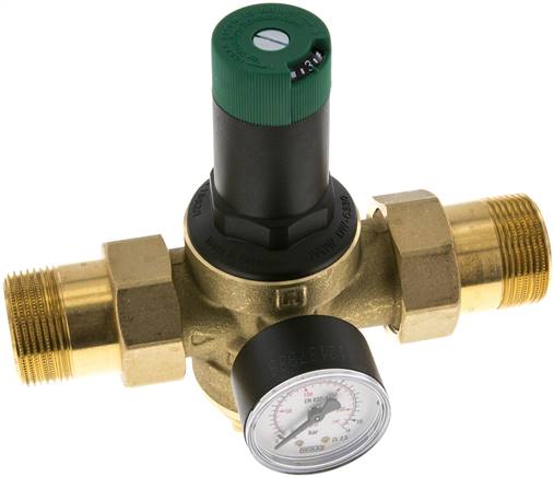 Druckminderer für Trinkwasser R 1-1/4", 1,5 - 6 bar, DVGW, PE 25bar