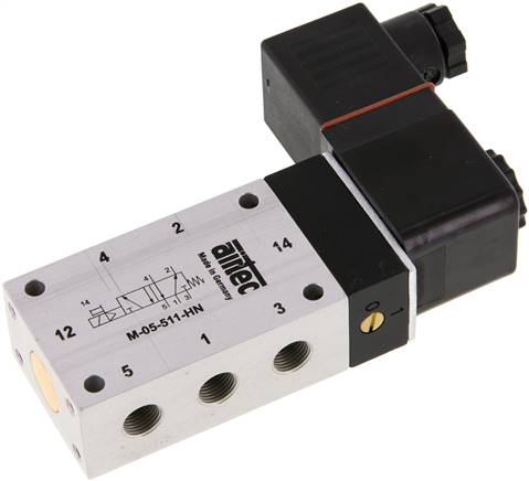 5/2-Wege Magnetventil, G 1/8", Feder, 24 V= (ATEX), Versorgung aus eigensicheren Stromkreisen