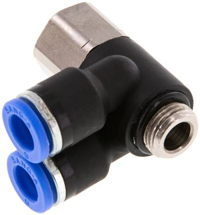 Y-Winkel-Steckanschluss, I/A G 1/8"-6mm, IQS-Standard