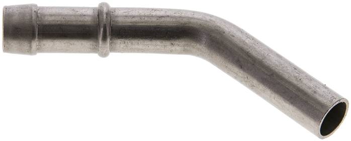 45°-Schlauchnippel Rohr 12, Schl. 11 - 12mm, 1.4301