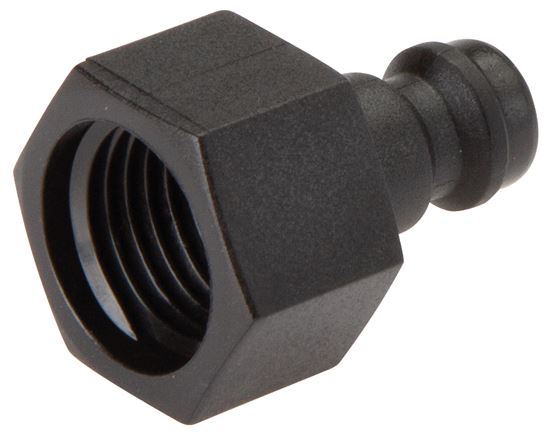 Kupplungsstecker (NW5) G 1/8", POM (IG), beidseitig absperrend