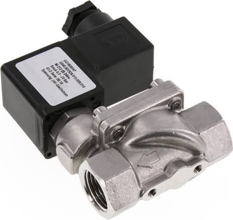 2/2-Wege ES-Magnetventil G 1/2", 0,3 - 20 bar, stromlos geschlossen (NC) 12V=