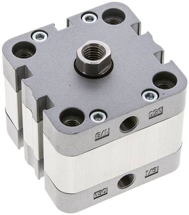 ISO 21287-Zylinder, doppeltw., Kolben 50mm, Hub 10mm, Kolbenstange mit IG