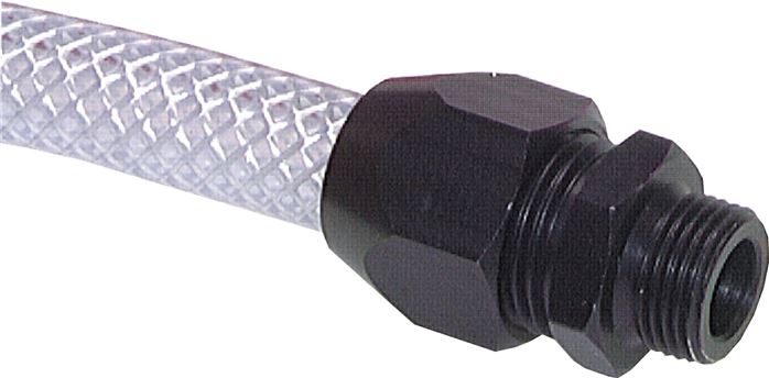 Gerade Verschraubung G 3/8"-15x9mm, Aluminium