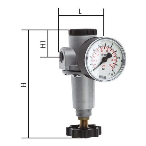 Regolatore di pressione G 1", 0,5 - 16 bar, serie Standard 3