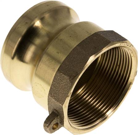Kamlock-Stecker (A) Rp 2"(IG), Messing
