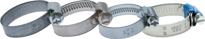 12mm Schlauchschelle 12 - 20mm, Stahl verzinkt (W1) (IDEAL)