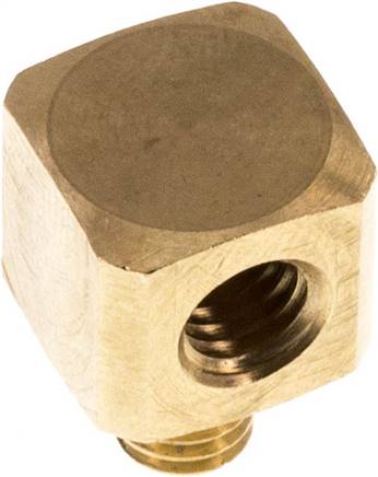 90°-Winkel M 5(IG)-M 5(AG), Messing