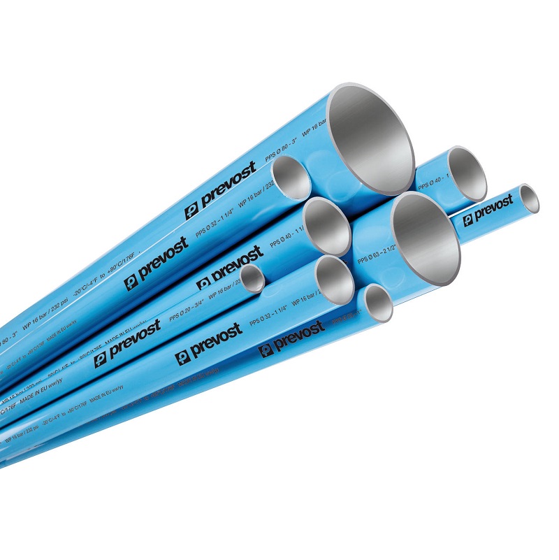 PREVOST-BLAU ALUMINIUM-ROHR Rohraußen-Ø = 25 | Länge 2,9 m