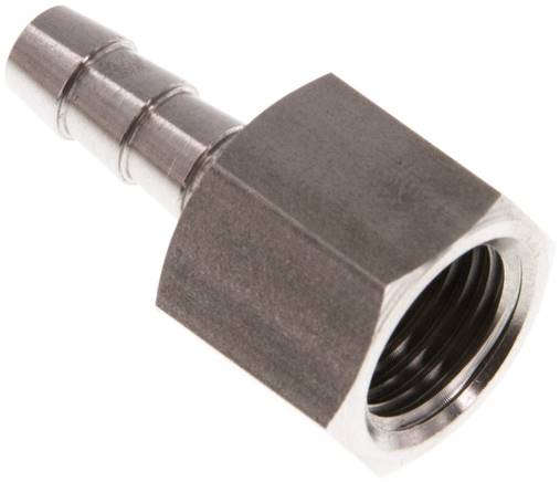 Aufschraub-Schlauchtülle G 1/4"-6 (1/4")mm, 1.4571