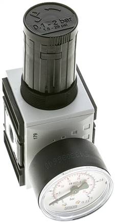 FUTURA Präzisionsdruckregler, G 1/4", 0,1 - 2bar, mit durchgehender Druckversorgung