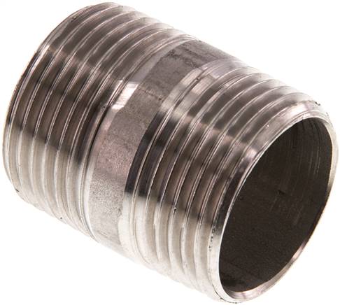 Rohrdoppelnippel R 1"-40mm, 1.4571