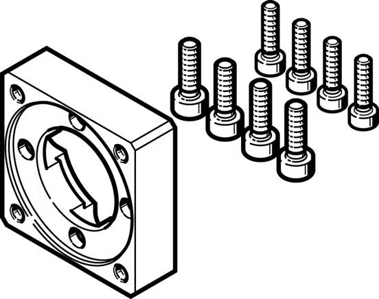FESTO EAMF-A-28D-28M (562664) Motorflansch