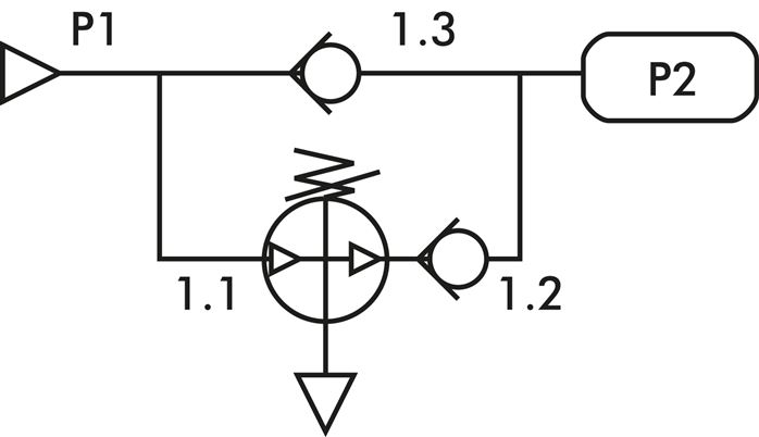 Druckübersetzer (2 : 1) bis 230 l/min mit 5 l -Behälter
