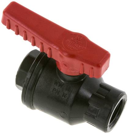 Kugelhahn (Polypropylen), G 1/2", PN 10, KH 12 PP