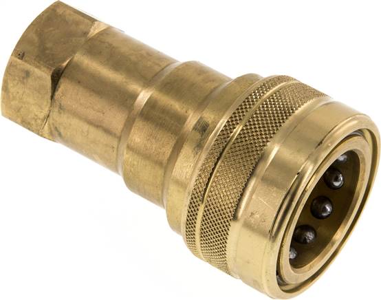 Hydraulikkupplung ISO 7241-1B, Muffe, G 3/4"(IG),Messing