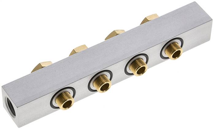 P-Leiste inkl. Hohlschrauben und Dichtungen für Ventilbaureihe M05 / P05 R 181/4