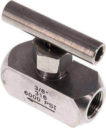 Nadel-Absperrventil, Edelstahl, G 3/8", PN 400