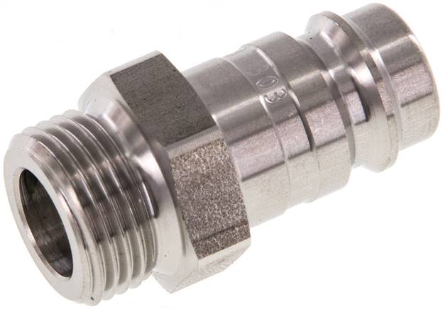 Kupplungsstecker (NW10) G 3/8"(AG), Edelstahl