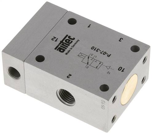 3/2-Wege Pneumatikventil mit Luftfeder, G 1/4"