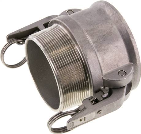 Sicherheits-Kamlock-Kupplung (B) R 3"(AG), Edelstahl (1.4408)