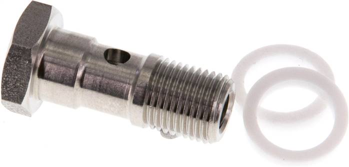 Hohlschraube für IQS-Ringstücke, G 1/8", Edelstahl