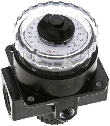 Manometerregler, G 3/4", 0 - 11 bar
