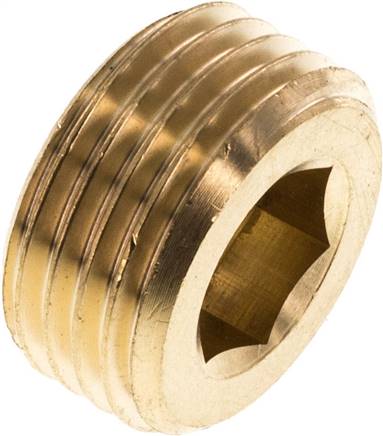 Verschlussstopfen Innenskt. G 1/2", Messing Typ VS 12 MS OB