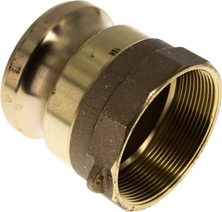 Kamlock-Stecker (A) Rp 2-1/2"(IG), Messing