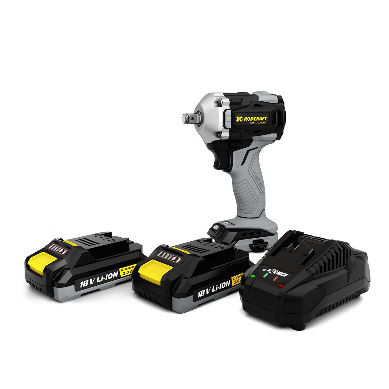 AKTION Reifenwechsel Set:Rodcraft Schlagschrauber "Mini eBeast" + BOSCH EasyPump + AGRE 1/2"-Steckschlüssel-Set + KS Tools Drehmomentschlüssel G1/2"