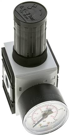 FUTURA Präzisionsdruckregler, G 3/8", 0,1 - 2bar, mit durchgehender Druckversorgung