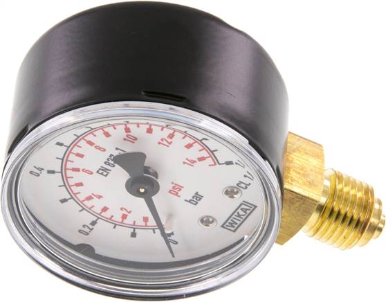 Manometer senkrecht (ST/Ms), 50mm, 0 - 1 bar, G 1/4"