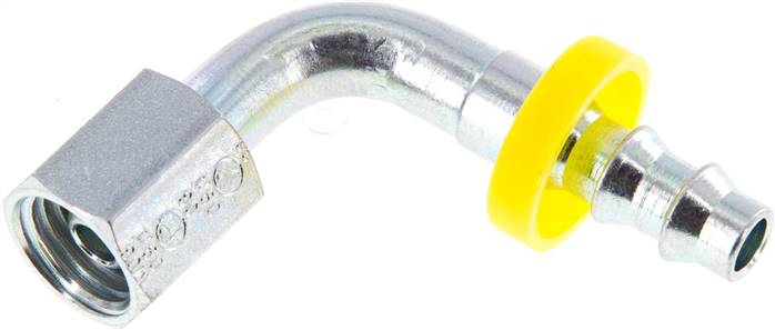 90°-Steckanschluss 6 L Überwurfmutter, 6,4mm GSP-Schl