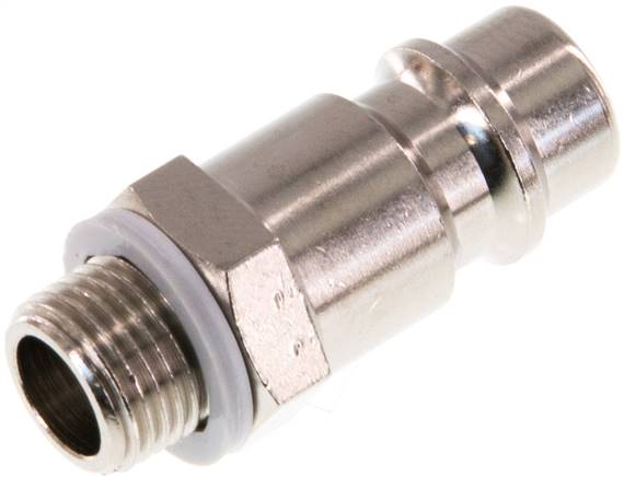 Kupplungsstecker (NW7,2) G 1/8"(AG), Messing vernickelt